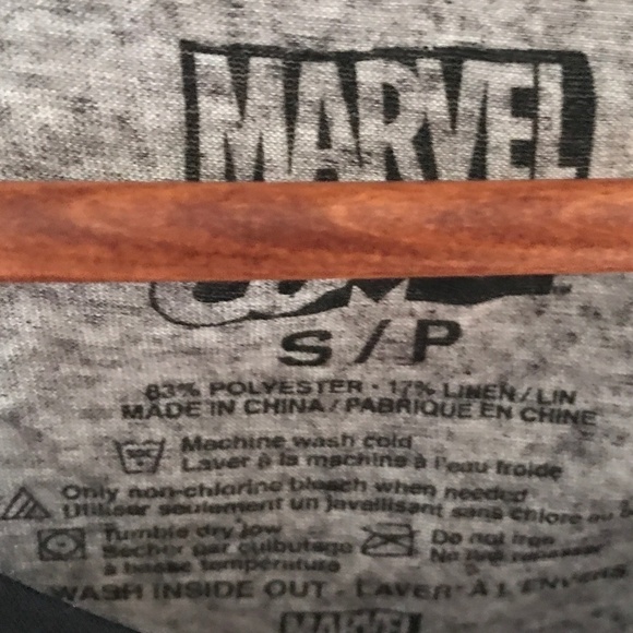 Marvel Women’s Baby tee Ring tee V neck Gray Graphic Size S - Picture 2 of 4